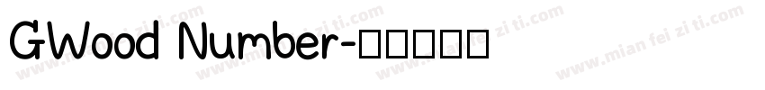 GWood Number字体转换
